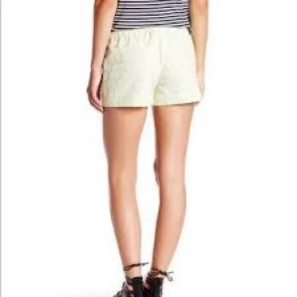 J. Crew 3" Boardwalk Suzy Circles Green White Pull-On Short sz0